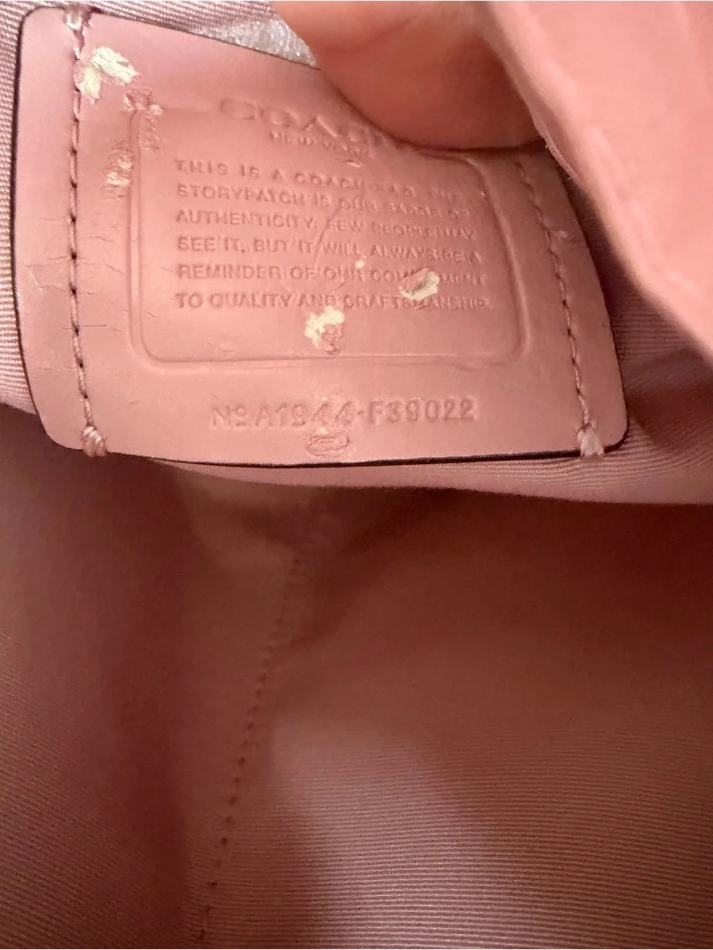 Coach Saffiano Pink Leather Satchel/Laptop Bag